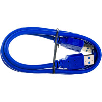 Кабель USB Cablexpert 3.0 AM/AM 1м, медь, экран, синий, пакет CCP-USB3-AMAM-1M