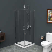 Душевой уголок BelBagno UNO-195-A-2-80-C-Cr