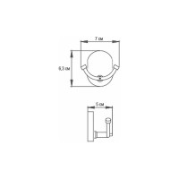 Крючки двойные Ekko E1605-2