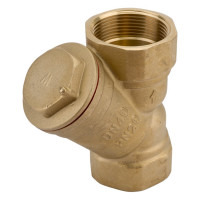 Сетчатый фильтр STI латунный Y-образный Ду40 Ру16 муфтовый уплотнение паронит D260-00677 ТТ000009627