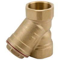 Сетчатый фильтр STI латунный Y-образный Ду40 Ру16 муфтовый уплотнение паронит D260-00677 ТТ000009627