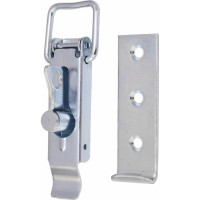 Замок для ящика VORMANN с задвижкой, с прямой ответной частью 110х37 мм, оцинкованный 01206105/8025