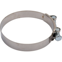 Силовой хомут Nord-Yada Д: 140-148 мм, Ш: 26 мм, Т: 1,0 мм, болт: М10х85, нерж. сталь 907045