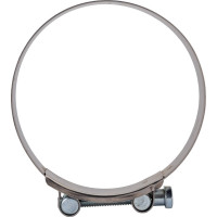 Силовой хомут Nord-Yada Д: 140-148 мм, Ш: 26 мм, Т: 1,0 мм, болт: М10х85, нерж. сталь 907045