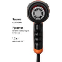 Технический фен TDM ELECTRIC (технический), набор ТФ-01 из 6 предметов, мощность 1800 Вт, 2 режима регулировки температуры, t от 50 до 650 C,"Алмаз" SQ1029-0101