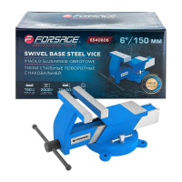 Тиски стальные поворотные с наковальней Forsage 6"-150 мм F-6540806(18544)
