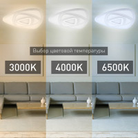 Потолочный светодиодный светильник ЭРА GEO с ДУ SPB-6 GEO 67Вт 3000-6500К с пультом ДУ, Б0050920