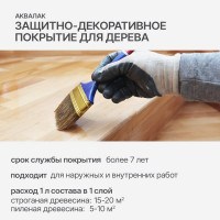 Защитно-декоративный лак для дерева KRONA Аквалак (бесцветный; 3 л) 66360403