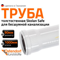Труба Ostendorf SKEM 90x1000 мм 334040