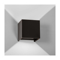 Настенный светильник MAKSBRIGHT вверх/вниз, 6Вт, 620лм, IP65, черный, 100х100х100мм MB-EX-CUBE