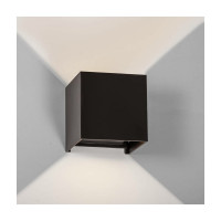 Настенный светильник MAKSBRIGHT вверх/вниз, 6Вт, 620лм, IP65, черный, 100х100х100мм MB-EX-CUBE