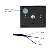 Настенный светильник MAKSBRIGHT вверх/вниз, 6Вт, 620лм, IP65, черный, 100х100х100мм MB-EX-CUBE