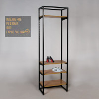 Стеллаж ПК МАГС РЕЗИДЕНТ 4 полки в стиле лофт СКЛ07-00016