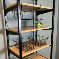 Стеллаж ПК МАГС РЕЗИДЕНТ 4 полки в стиле лофт СКЛ07-00016