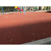 Покрытие из резиновой крошки АМОРТЕКС (1500x3000x10 мм; цвет красный) 0043