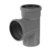 Тройник РемоКолор внутренняя канализация, серый, 110 мм 139-151