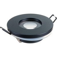 Встраиваемый влагозащищенный светильник ЭРА WR3 BK MR16/GU5.3, IP44, черный Б0054367