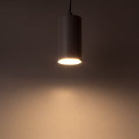 Подвесной светильник Ritter Arton цилиндр, провод 1м, 55x100, GU10, алюминий, белый 59980 7