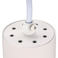 Подвесной светильник Ritter Arton цилиндр, провод 1м, 55x100, GU10, алюминий, белый 59980 7