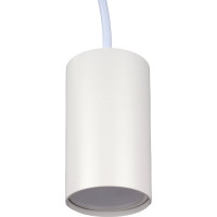 Подвесной светильник Ritter Arton цилиндр, провод 1м, 55x100, GU10, алюминий, белый 59980 7