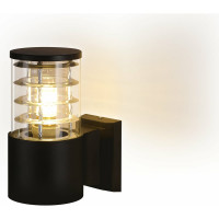 Настенный накладной светильник duwi Nuovo, 1хЕ27х60Вт, IP65, 175х108х220мм, алюминий/стекло, черный 24393 9