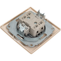Выключатель Smartbuy 1-клавишный 10А шампань, Венера SBE-01c-10-SW1-0-c