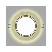 Встраиваемый светильник General Lighting Systems с подсветкой GX53, 123х45мм, фигурный матовый, IP20 GCL-GX53-H38-BL-6 661153