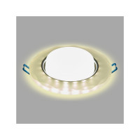 Встраиваемый светильник General Lighting Systems с подсветкой GX53, 123х45мм, фигурный матовый, IP20 GCL-GX53-H38-BL-6 661153