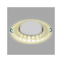 Встраиваемый светильник General Lighting Systems с подсветкой GX53, 123х45мм, фигурный матовый, IP20 GCL-GX53-H38-BL-6 661153