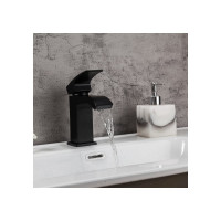 Смеситель для умывальника Gappo 35к G1007-6 литой, черный 549391