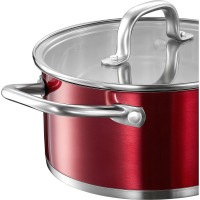 Кастрюля Regent inox 3.1л/20см с крышкой Linea STENDAL индукция 93-SD-04