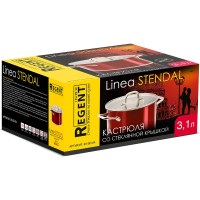 Кастрюля Regent inox 3.1л/20см с крышкой Linea STENDAL индукция 93-SD-04