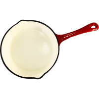 Эмалированная чугунная сковорода MYRON COOK литая ручка 22 см MC2244