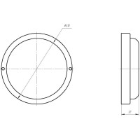 Светильник ЖКХ светодиодный настенно-потолочный IP65 18 Вт 6500 К 1710 Лм 185x185x37 матовый ЭРА SPB-201-0-65K-018 Б0054580