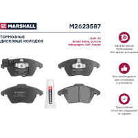 Колодки тормозные дисковые передние Volkswagen, Audi, Skoda MARSHALL M2623587