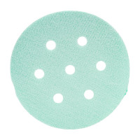 Круг шлифовальный на липучке - зелёный 125 мм, 5 шт, P2000 FASTER TOOLS 8553