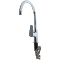 Смеситель для мойки Grohe BauEdge с высоким C-образным изливом, картридж 28 мм 31233001