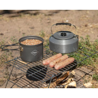 Кемпинговая решетка-гриль Forester MOBILE  2 в 1 - решетка, подставка для казана и туристич посуды, MC-2