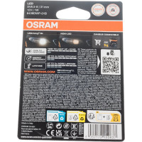 Автолампа Osram C5W SV8.5/8 LED 31мм блистер, 1шт 12V 6438DWP-01B