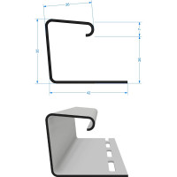 Профиль J26 Docke графитовый PFUP-1194