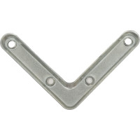 Выпуклый угольник Скобис 75х2 мм, цинк белый, 500 шт. 4680016801165