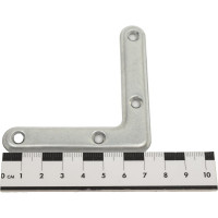 Выпуклый угольник Скобис 75х2 мм, цинк белый, 500 шт. 4680016801165