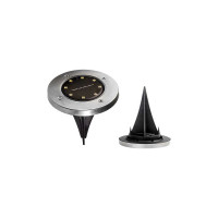 Светодиодный светильник ФАZА SLR-S14 8SMD грунтовый IP44 корпус нерж. сталь солнечная батарея (уп.4шт) 5041011