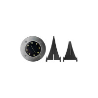 Светодиодный светильник ФАZА SLR-S14 8SMD грунтовый IP44 корпус нерж. сталь солнечная батарея (уп.4шт) 5041011