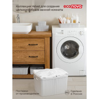 Лоток Econova VELVET с крышкой 295x225x110 мм, 6,55 л светло-серый флэк 433238938