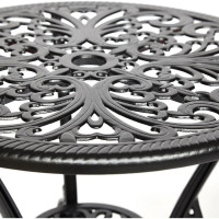 Комплект Tetchair Secret De Maison Romance стол и 2 стула, алюминиевый сплав, диаметр 60 см/высота 67 см, 53x41x89 см 10668