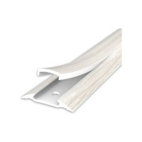 Порог с монтажным каналом IDEAL 42 мм, 1.6 м, 267 клен белый, 1 шт. ПМК42-1,6 267 КЛН БЕЛ