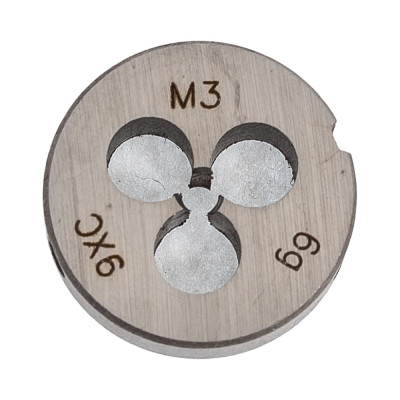 Плашка WOLFSTAR метрическая М3,0х0,5 9ХС Гост 9740 dr03050