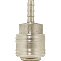 Быстроразъем пневматический с клапаном, елочка 6 мм Forcekraft FK-SE1-2SH 51558