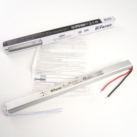 Электронный трансформатор FERON для светодиодной ленты 60W 24V (ультратонкий драйвер), LB001 48014